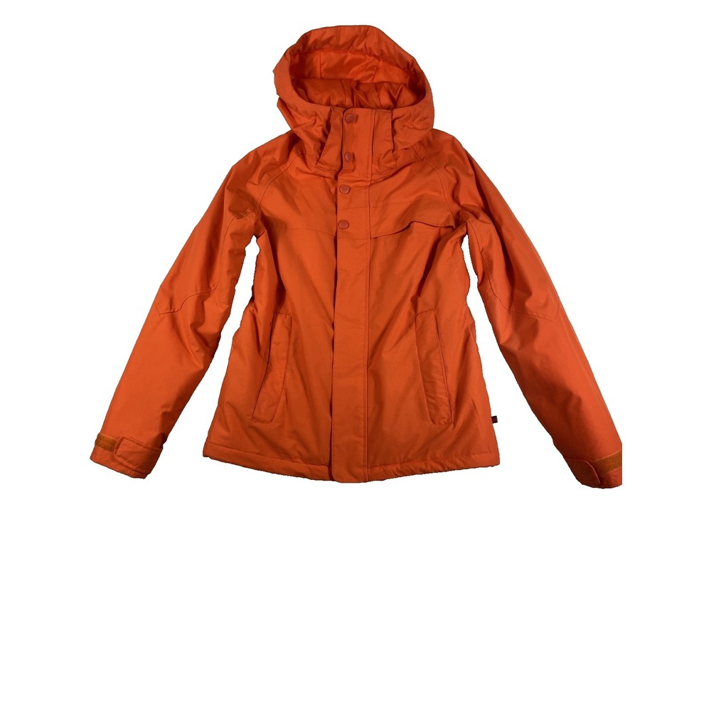 Burton DryRide Ski Jacket Women's Sz M Orange Insulated Snowboarding Winter